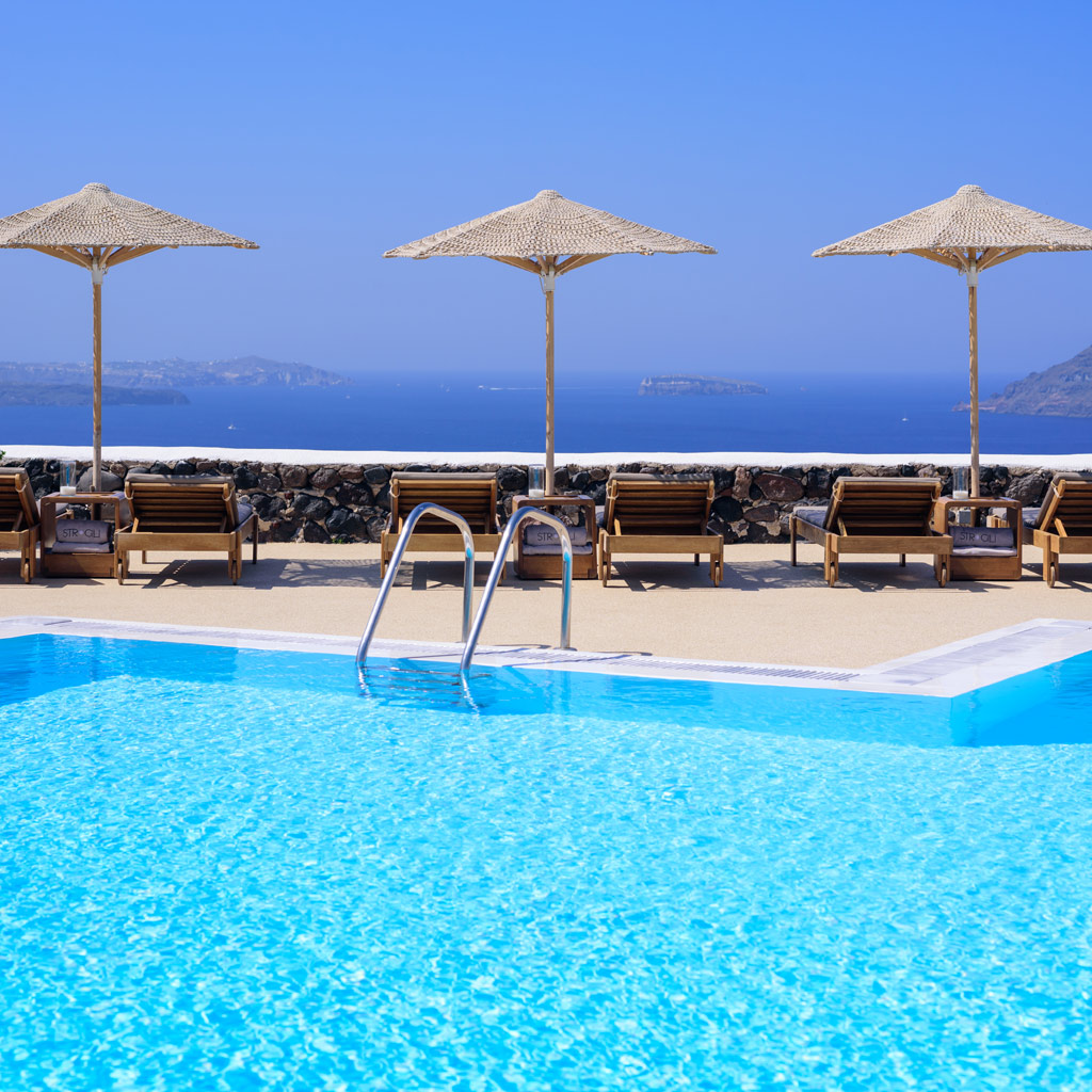 Oia Santorini Hotel Facilities - Pool View