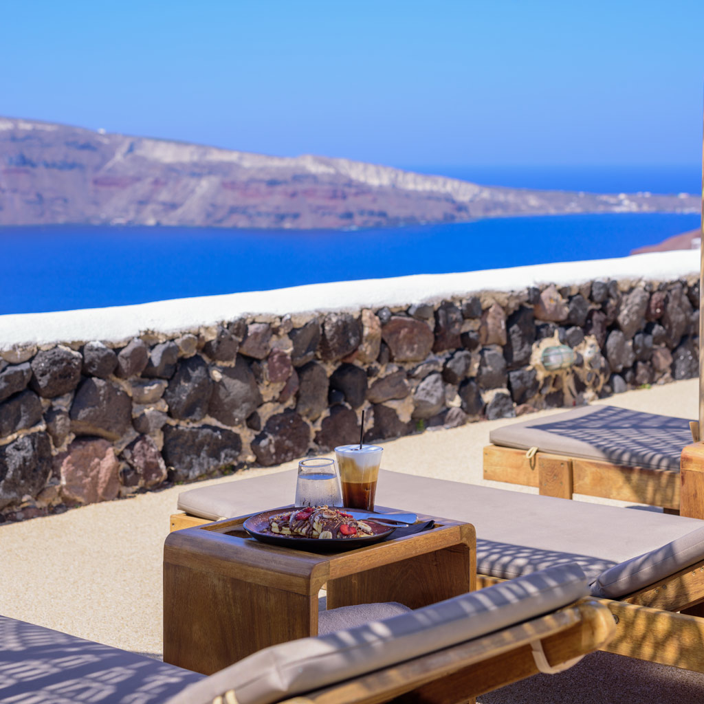 Oia Santorini Hotel Facilities - Pool Chairs