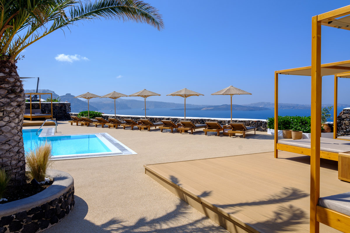 Strogili Hotel Oia Santorini - Pool Area
