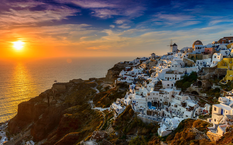 Sunset Serenades in Oia
