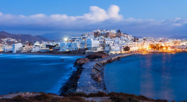 View of Naxos’ Port – How to Get to Santorini from Naxos